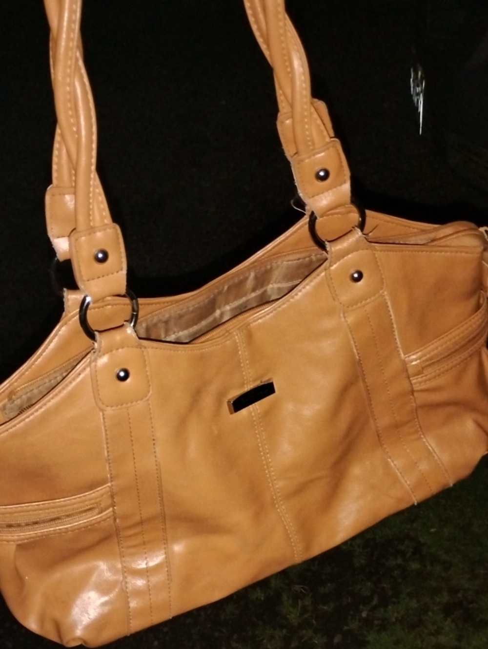 Alfred Dunner Camel/Tan Shoulder Tote